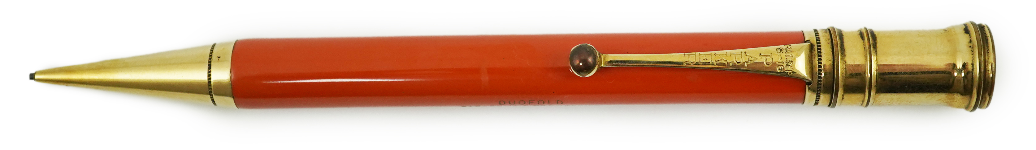 A Parker Lucky Curve Duofold 'Big Bro' pencil